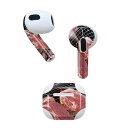 AirPods 第3世代 専用 デザインスキンシール airpods 3 用 エアポッド 3 用 第三世代(2021)対応 2枚入り 各2枚セット イヤホン カバー デコレーション アクセサリー デコシール 025590 BBQ キャンプ 肉 食べ物 写真