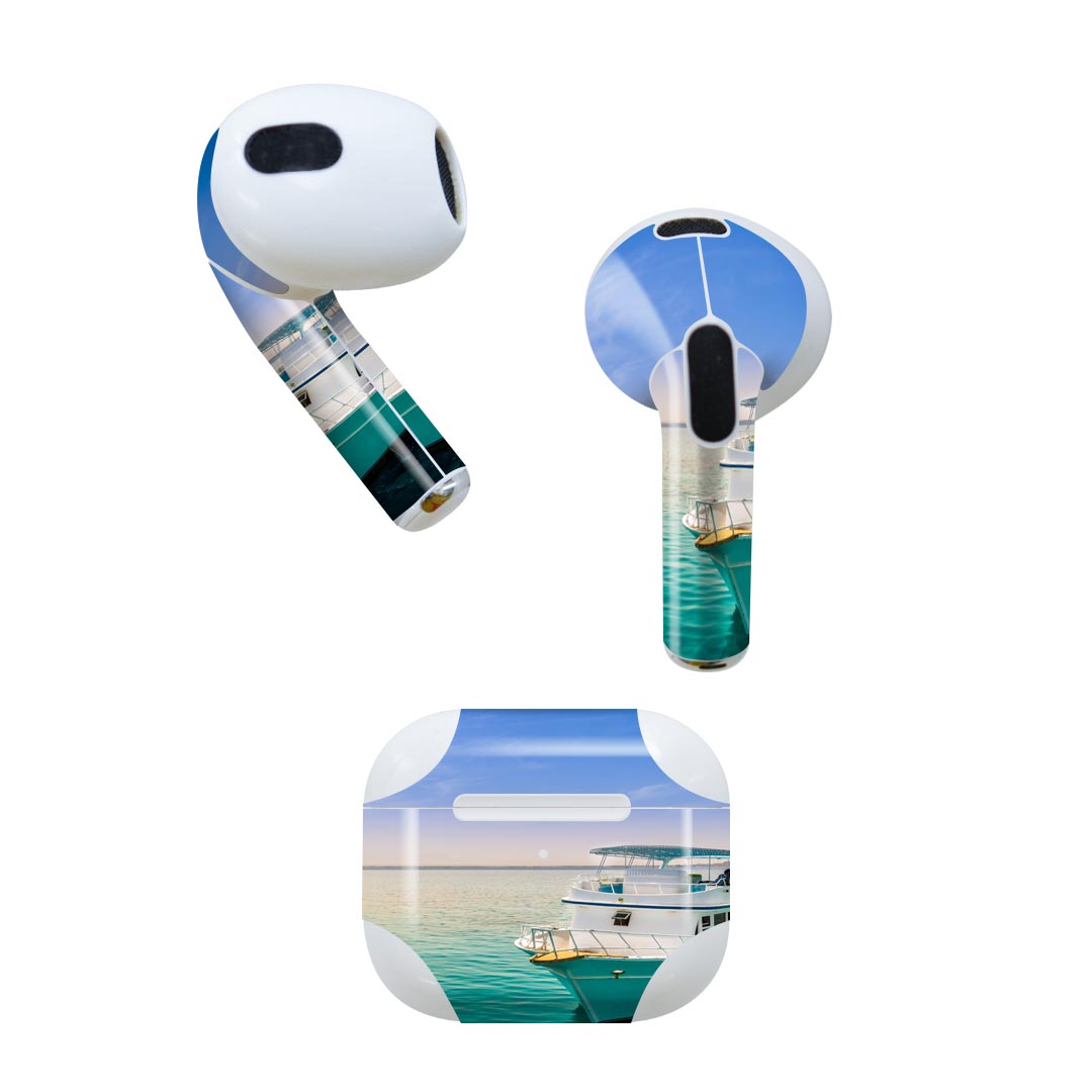 AirPods 第3世代 専用 デザインスキンシール airpods 3 用 エアポッド 3 用 第三世代（2021）対応 2枚..