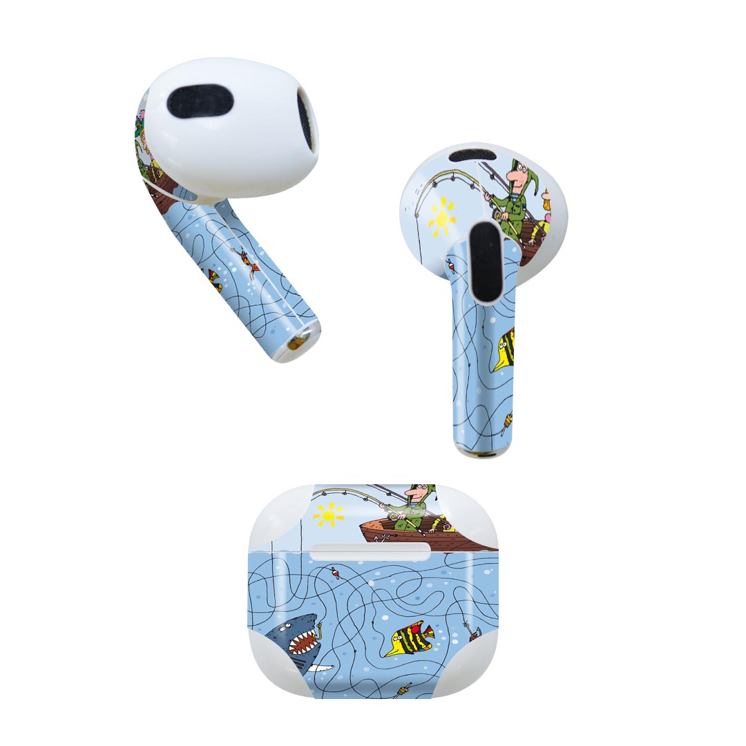 AirPods 第3世代 専用 デザインスキンシール airpods 3 用 エアポッド 3 用 第三世代（2021）対応 2枚..