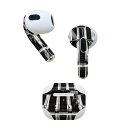 AirPods 第3世代 専用 デザインスキンシール airpods 3 用 エアポッド 3 用 第三世代(2021)対応 2枚入り 各2枚セット イヤホン カバー デコレーション アクセサリー デコシール 025703 エスカレーター モノクロ 写真