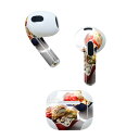 AirPods 第3世代 専用 デザインスキンシール airpods 3 用 エアポッド 3 用 第三世代(2021)対応 2枚入り 各2枚セット イヤホン カバー デコレーション アクセサリー デコシール 025796 アイスクリーム カラフル フルーツ