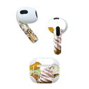 AirPods 第3世代 専用 デザインスキンシール airpods 3 用 エアポッド 3 用 第三世代(2021)対応 2枚入り 各2枚セット イヤホン カバー デコレーション アクセサリー デコシール 025856 アイスクリーム カラフル スイーツ