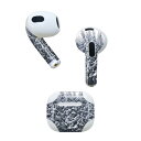 AirPods 第3世代 専用 デザインスキンシール airpods 3 用 エアポッド 3 用 第三世代(2021)対応 2枚入り 各2枚セット イヤホン カバー デコレーション アクセサリー デコシール 025860 雪 冬 木(2)