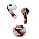 AirPods 第3世代 専用 デザインスキンシール airpods 3 用 エアポッド 3 用 第三世代(2021)対応 2枚入り 各2枚セット イヤホン カバー デコレーション アクセサリー デコシール 025886 スイーツ いちご クロワッサン パン
