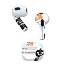 AirPods 第3世代 専用 デザインスキンシール airpods 3 用 エアポッド 3 用 第三世代(2021)対応 2枚入り 各2枚セット イヤホン カバー デコレーション アクセサリー デコシール 026112 ハロウィン ユニーク おばけ Halloween(2)