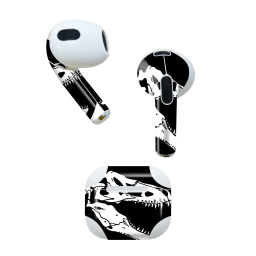 AirPods 第3世代 専用 デザインスキンシール airpods 3 用 エアポッド 3 用 第三世代(2021)対応 2枚入り 各2枚セット イヤホン カバー デコレーション アクセサリー デコシール 026184 怪獣 恐竜 骨 AirPods 第3世代 専用 デザインスキンシール airpods 3 用 エアポッド 3 用 第三世代(2021)対応 2枚入り 各2枚セット イヤホン カバー デコレーション アクセサリー デコシール 026184 怪獣 恐竜 骨