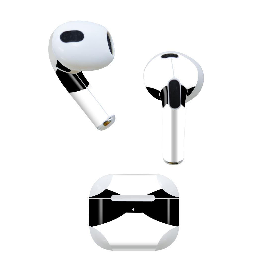 AirPods 第3世代 専用 デザインスキンシール airpods 3 用 エアポッド 3 用 第三世代（2021）対応 2枚入り 各2枚セット イヤホン カバー デコレーション アクセサリー デコシール 026204 リボン 蝶ネクタイ