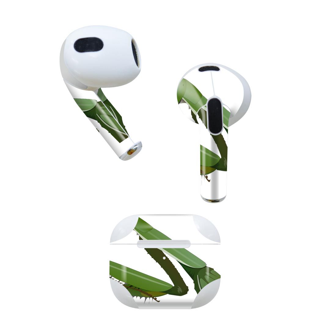 AirPods 第3世代 専用 デザインスキンシール airpods 3 用 エアポッド 3 用 第三世代（2021）対応 2枚..