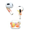 AirPods 第3世代 専用 デザインスキンシール airpods 3 用 エアポッド 3 用 第三世代(2021)対応 2枚入り 各2枚セット イヤホン カ...