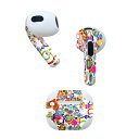 AirPods 第3世代 専用 デザインスキンシール airpods 3 用 エアポッド 3 用 第三世代(2021)対応 2枚入り 各2枚セット イヤホン カ...