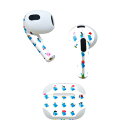 AirPods 第3世代 専用 デザインスキンシール airpods 3 用 エアポッド 3 用 第三世代(2021)対応 2枚入り 各2枚セット イヤホン カバー デコレーション アクセサリー デコシール 004645 鳥 イラスト 模様(2)
