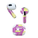 AirPods 第3世代 専用 デザインスキンシール airpods 3 用 エアポッド 3 用 第三世代(2021)対応 2枚入り 各2枚セット イヤホン カバー デコレーション アクセサリー デコシール 004929 うさぎ キャラクター プレゼント