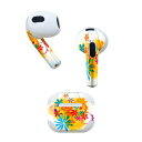 AirPods 第3世代 専用 デザインスキンシール airpods 3 用 エアポッド 3 用 第三世代(2021)対応 2枚入り 各2枚セット イヤホン カ...