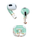 AirPods 第3世代 専用 デザインスキンシール airpods 3 用 エアポッド 3 用 第三世代(2021)対応 2枚入り 各2枚セット イヤホン カ...