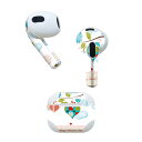 AirPods 第3世代 専用 デザインスキンシール airpods 3 用 エアポッド 3 用 第三世代(2021)対応 2枚入り 各2枚セット イヤホン カ...