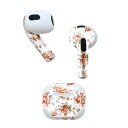AirPods 第3世代 専用 デザインスキンシール airpods 3 用 エアポッド 3 用 第三世代(2021)対応 2枚入り 各2枚セット イヤホン カ...