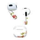 AirPods 第3世代 専用 デザインスキンシール airpods 3 用 エアポッド 3 用 第三世代(2021)対応 2枚入り 各2枚セット イヤホン カ...