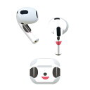 AirPods 第3世代 専用 デザインスキンシール airpods 3 用 エアポッド 3 用 第三世代(2021)対応 2枚入り 各2枚セット イヤホン カバー デコレーション アクセサリー デコシール 005568 アニマル 動物 イラスト ぱんだ