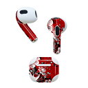 AirPods 第3世代 専用 デザインスキンシール airpods 3 用 エアポッド 3 用 第三世代(2021)対応 2枚入り 各2枚セット イヤホン カ...