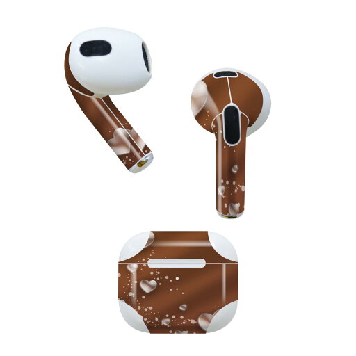 AirPods 第3世代 専用 デザインスキンシール airpods 3 用 エアポッド 3 用 第三世代(2021)対応 2枚入り 各2枚セット イヤホン カバー デコレーション アクセサリー デコシール 005599 ハート 茶色 ブラウン AirPods 第3世代 専用 デザインスキンシール airpods 3 用 エアポッド 3 用 第三世代(2021)対応 2枚入り 各2枚セット イヤホン カバー デコレーション アクセサリー デコシール 005599 ハート 茶色 ブラウン