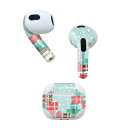 AirPods 第3世代 専用 デザインスキンシール airpods 3 用 エアポッド 3 用 第三世代(2021)対応 2枚入り 各2枚セット イヤホン カ...