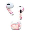 AirPods 第3世代 専用 デザインスキンシール airpods 3 用 エアポッド 3 用 第三世代(2021)対応 2枚入り 各2枚セット イヤホン カバー デコレーション アクセサリー デコシール 005644 人物 ピンク ハート(2)