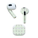 AirPods 第3世代 専用 デザインスキンシール airpods 3 用 エアポッド 3 用 第三世代(2021)対応 2枚入り 各2枚セット イヤホン カバー デコレーション アクセサリー デコシール 005665 模様 兎 動物