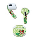 AirPods 第3世代 専用 デザインスキンシール airpods 3 用 エアポッド 3 用 第三世代(2021)対応 2枚入り 各2枚セット イヤホン カ...