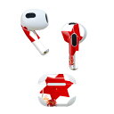 AirPods 第3世代 専用 デザインスキンシール airpods 3 用 エアポッド 3 用 第三世代(2021)対応 2枚入り 各2枚セット イヤホン カバー デコレーション アクセサリー デコシール 005777 星 サンタ 写真