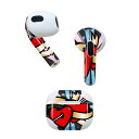 AirPods 第3世代 専用 デザインスキンシール airpods 3 用 エアポッド 3 用 第三世代(2021)対応 2枚入り 各2枚セット イヤホン カ...