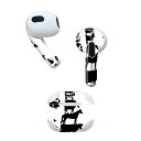 AirPods 第3世代 専用 デザインスキンシール airpods 3 用 エアポッド 3 用 第三世代(2021)対応 2枚入り 各2枚セット イヤホン カ...