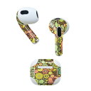 AirPods 第3世代 専用 デザインスキンシール airpods 3 用 エアポッド 3 用 第三世代(2021)対応 2枚入り 各2枚セット イヤホン カ...