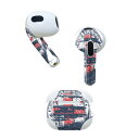 AirPods 第3世代 専用 デザインスキンシール airpods 3 用 エアポッド 3 用 第三世代(2021)対応 2枚入り 各2枚セット イヤホン カ...