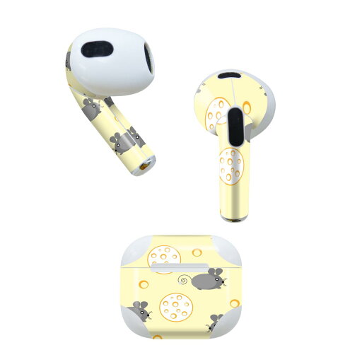 AirPods 第3世代 専用 デザインスキンシール airpods 3 用 エアポッド 3 用 第三世代(2021)対応 2枚入り 各2枚セット イヤホン カバー デコレーション アクセサリー デコシール 006249 ねずみ イラスト AirPods 第3世代 専用 デザインスキンシール airpods 3 用 エアポッド 3 用 第三世代(2021)対応 2枚入り 各2枚セット イヤホン カバー デコレーション アクセサリー デコシール 006249 ねずみ イラスト