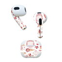AirPods 第3世代 専用 デザインスキンシール airpods 3 用 エアポッド 3 用 第三世代(2021)対応 2枚入り 各2枚セット イヤホン カ...