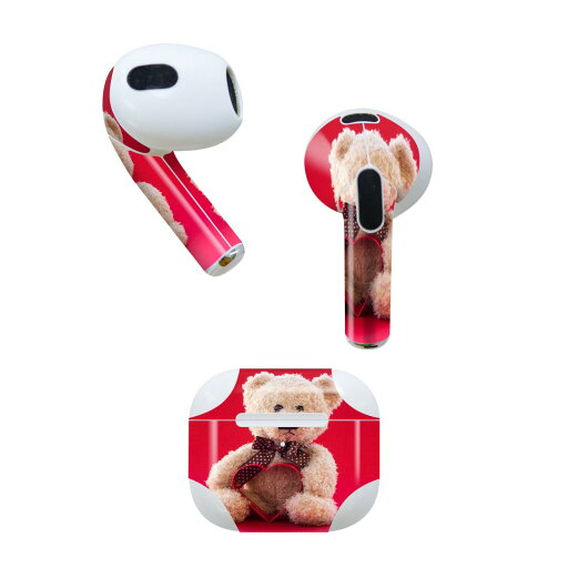AirPods 第3世代 専用 デザインスキンシール airpods 3 用 エアポッド 3 用 第三世代(2021)対応 2枚入り 各2枚セット イヤホン カバー デコレーション アクセサリー デコシール 006350 写真 ぬいぐるみ テディベア AirPods 第3世代 専用 デザインスキンシール airpods 3 用 エアポッド 3 用 第三世代(2021)対応 2枚入り 各2枚セット イヤホン カバー デコレーション アクセサリー デコシール 006350 写真 ぬいぐるみ テディベア