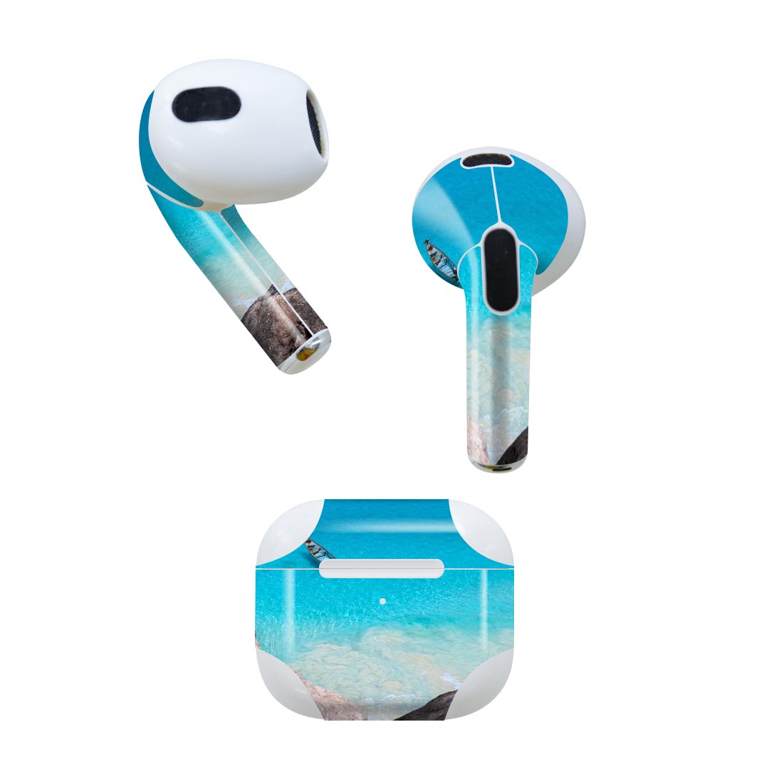 AirPods 第3世代 専用 デザインスキンシール airpods 3 用 エアポッド 3 用 第三世代（2021）対応 2枚..