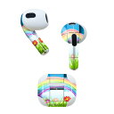 AirPods 第3世代 専用 デザインスキンシール airpods 3 用 エアポッド 3 用 第三世代(2021)対応 2枚入り 各2枚セット イヤホン カ...