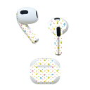 AirPods 第3世代 専用 デザインスキンシール airpods 3 用 エアポッド 3 用 第三世代(2021)対応 2枚入り 各2枚セット イヤホン カバー デコレーション アクセサリー デコシール 006736 うさぎ 動物 模様