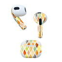 AirPods 第3世代 専用 デザインスキンシール airpods 3 用 エアポッド 3 用 第三世代(2021)対応 2枚入り 各2枚セット イヤホン カ...