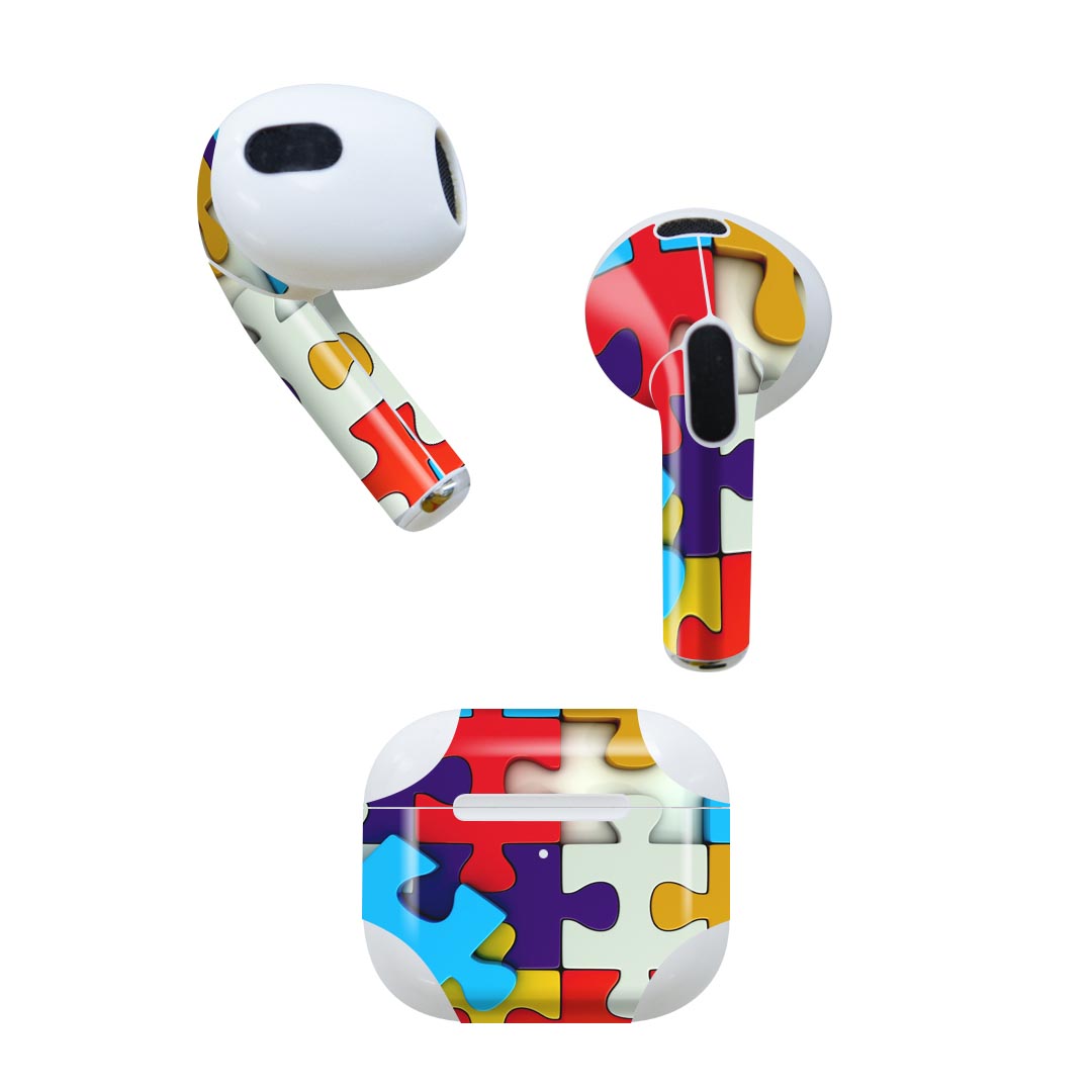 AirPods 第3世代 専用 デザインスキンシール airpods 3 用 エアポッド 3 用 第三世代（2021）対応 2枚..