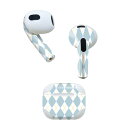 AirPods 第3世代 専用 デザインスキンシール airpods 3 用 エアポッド 3 用 第三世代(2021)対応 2枚入り 各2枚セット イヤホン カ...