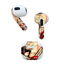 AirPods 第3世代 専用 デザインスキンシール airpods 3 用 エアポッド 3 用 第三世代(2021)対応 2枚入り 各2枚セット イヤホン カバー デコレーション アクセサリー デコシール 007252 人物 音楽(2)