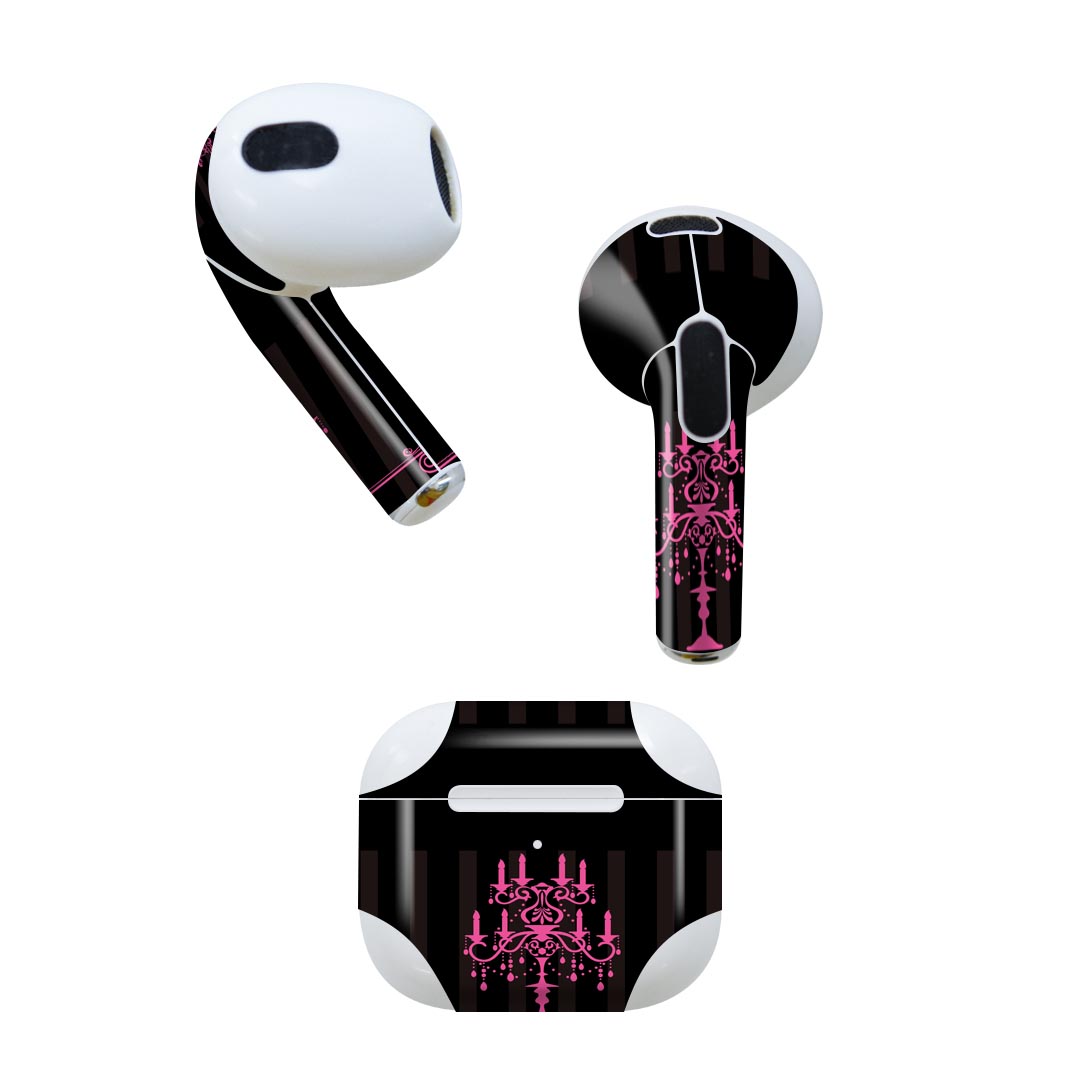 AirPods 第3世代 専用 デザインスキンシール airpods 3 用 エアポッド 3 用 第三世代（2021）対応 2枚..