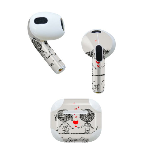 AirPods 第3世代 専用 デザインスキンシール airpods 3 用 エアポッド 3 用 第三世代(2021)対応 2枚入り 各2枚セット イヤホン カバー デコレーション アクセサリー デコシール 007532 ハート 文字 英語 人物 AirPods 第3世代 専用 デザインスキンシール airpods 3 用 エアポッド 3 用 第三世代(2021)対応 2枚入り 各2枚セット イヤホン カバー デコレーション アクセサリー デコシール 007532 ハート 文字 英語 人物