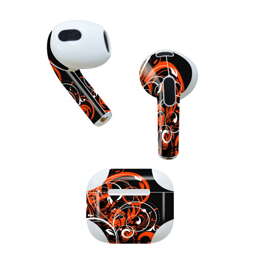 AirPods 第3世代 専用 デザインスキンシール airpods 3 用 エアポッド 3 用 第三世代(2021)対応 2枚入り 各2枚セット イヤホン カバー デコレーション アクセサリー デコシール 007550 植物 赤 レッド 黒 ブラック AirPods 第3世代 専用 デザインスキンシール airpods 3 用 エアポッド 3 用 第三世代(2021)対応 2枚入り 各2枚セット イヤホン カバー デコレーション アクセサリー デコシール 007550 植物 赤 レッド 黒 ブラック