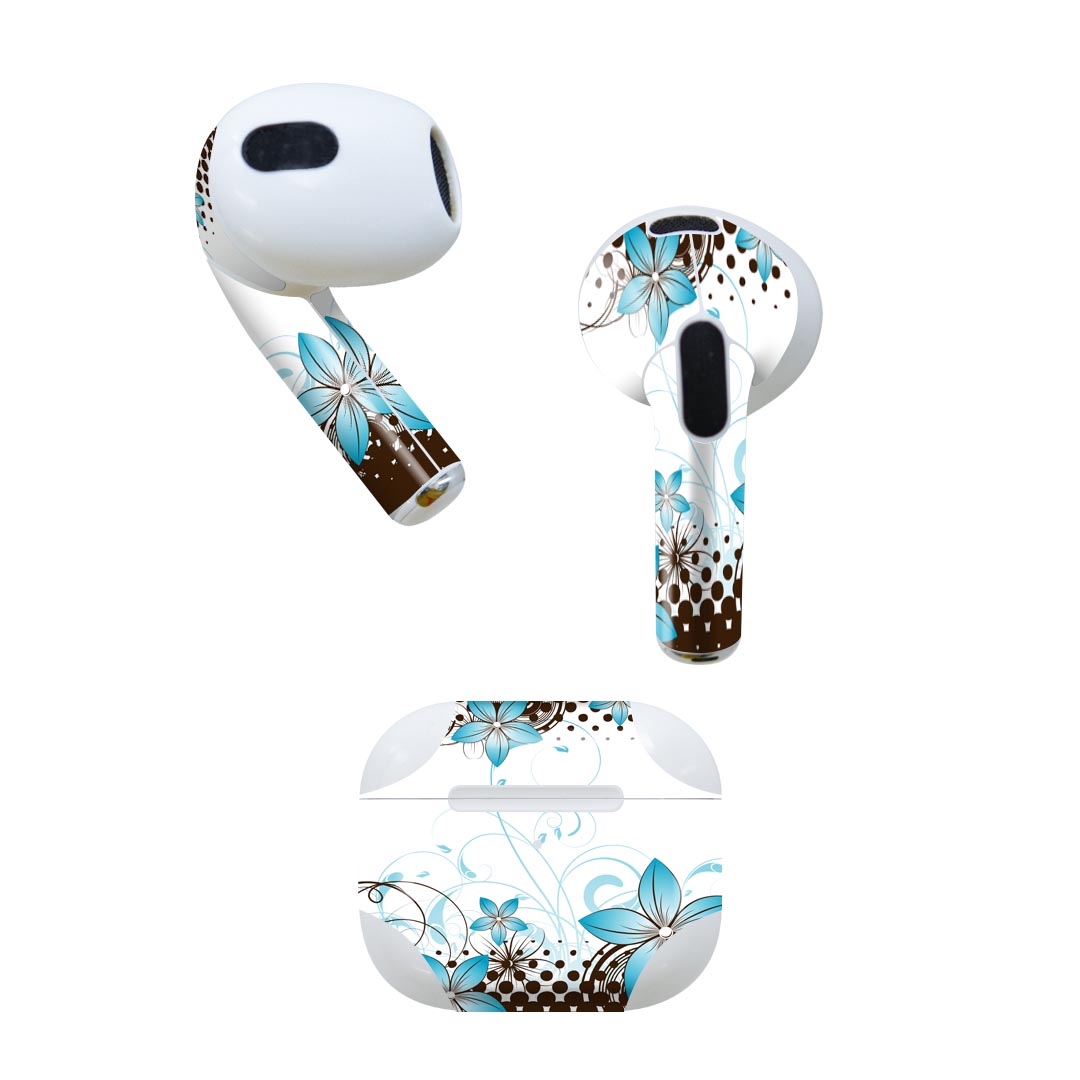 AirPods 第3世代 専用 デザインスキンシール airpods 3 用 エアポッド 3 用 第三世代（2021）対応 2枚..