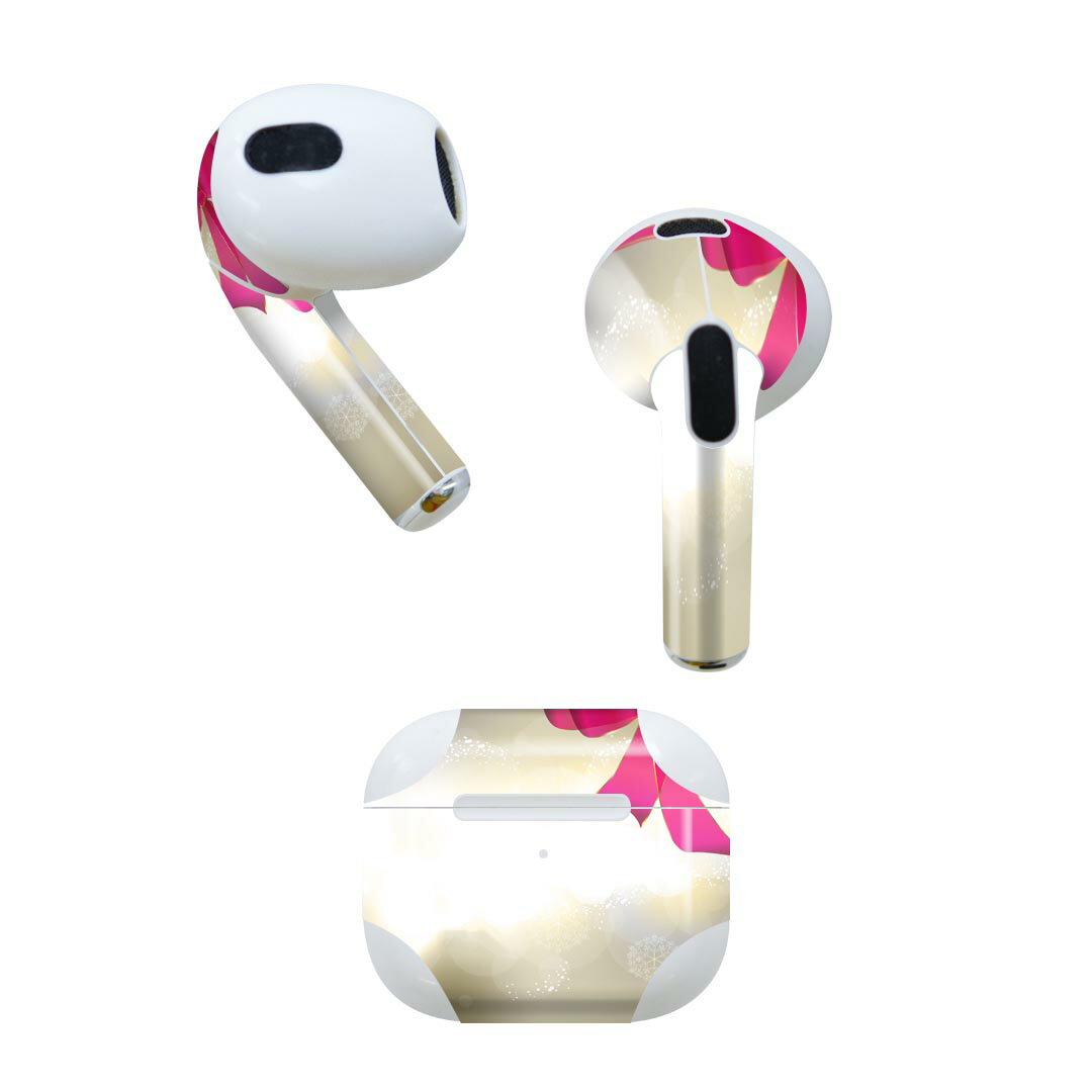 AirPods 第3世代 専用 デザインスキンシール airpods 3 用 エアポッド 3 用 第三世代（2021）対応 2枚..