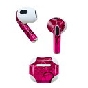 AirPods 第3世代 専用 デザインスキンシール airpods 3 用 エアポッド 3 用 第三世代(2021)対応 2枚入り 各2枚セット イヤホン カバー デコレーション アクセサリー デコシール 007795 植物 ピンク 紫 パープル