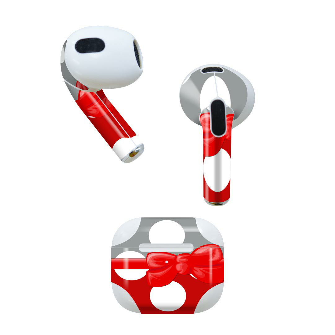 AirPods 第3世代 専用 デザインスキンシール airpods 3 用 エアポッド 3 用 第三世代（2021）対応 2枚..